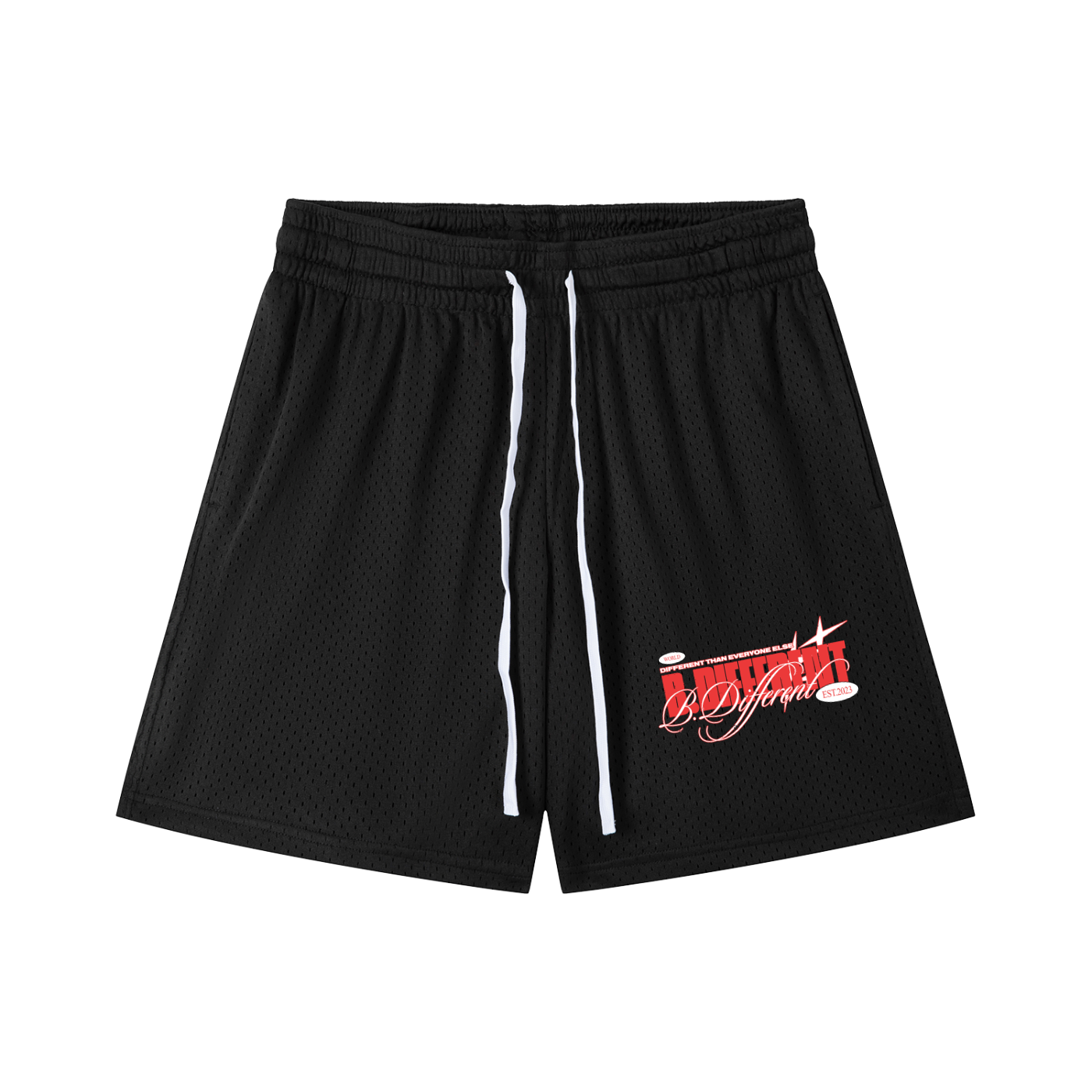 Mesh Drawstring Shorts