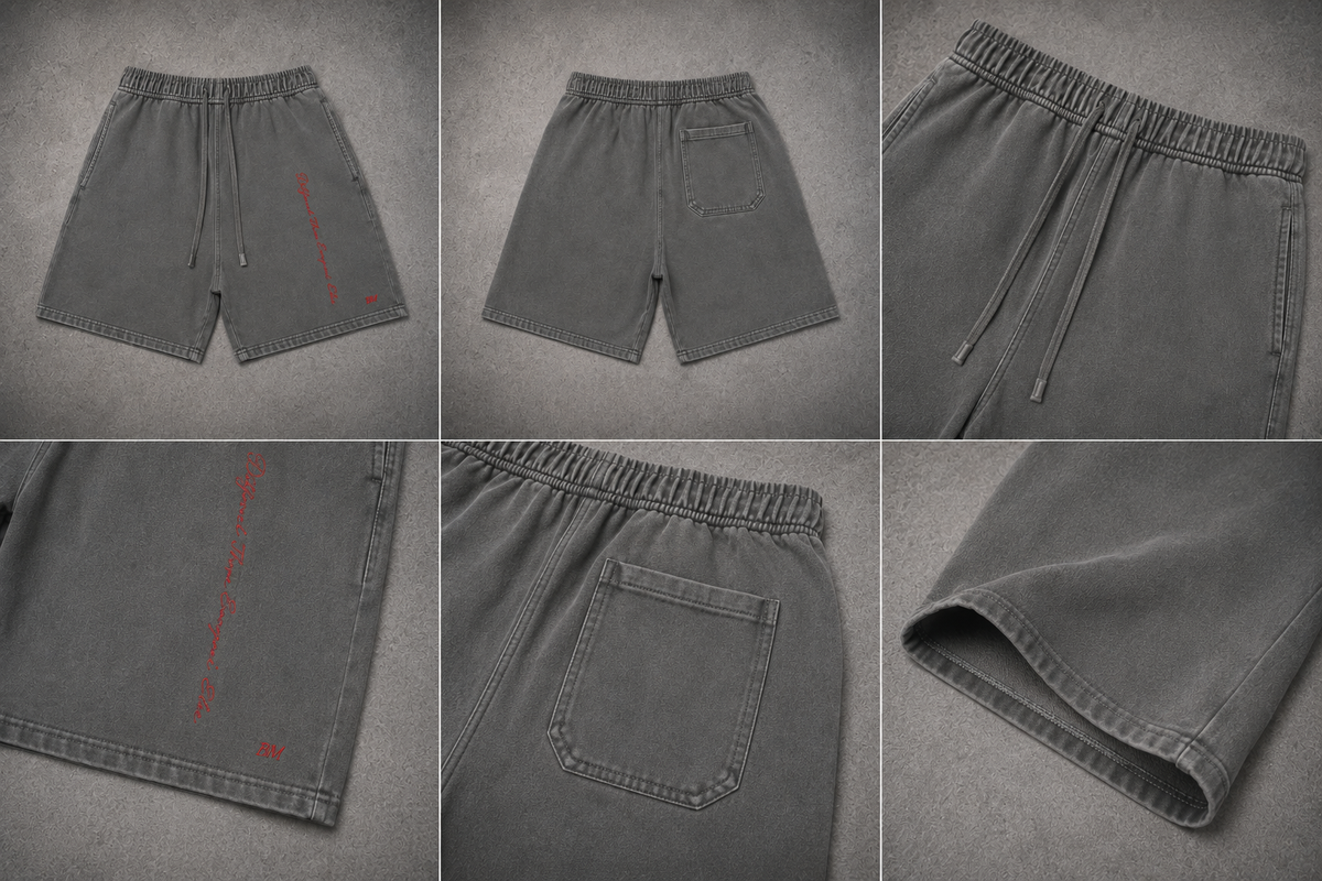 Unisex Vintage Wash Cotton Shorts